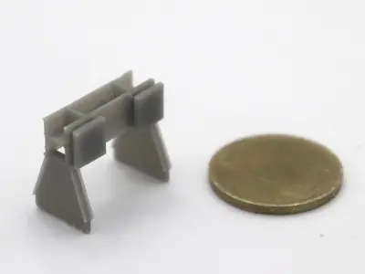 HO Scale Buffer stop 1 train model 3D print model
