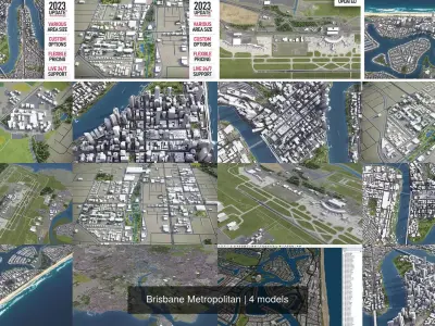 Brisbane Metropolitan 3D Model Pack