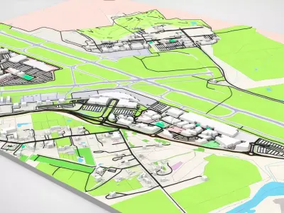 Canberra International Airport Australia 3D model