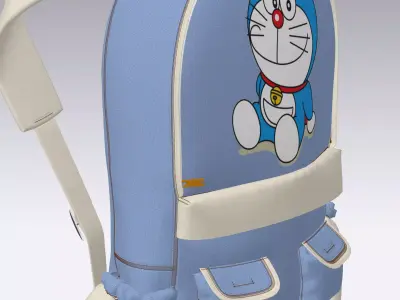school bag 3D model purchase