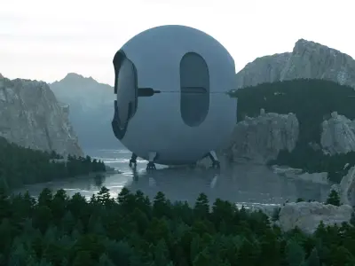 Dune No-Ship Spacecraft 3D model