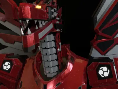 Dragonoid - Mecha Dragon 3D Model 3D model