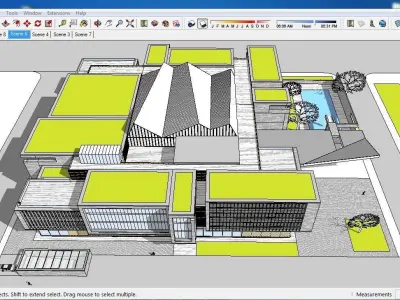 Sketchup Cultral Center E8 3D model