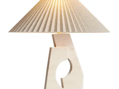 Ruins Black  Cream Sculptural Table Lamps 3D model