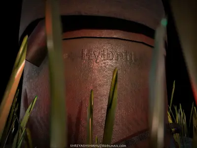 Cylinder gas can in grass Texture