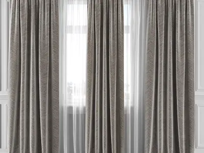 Curtain Set 292C 3D model