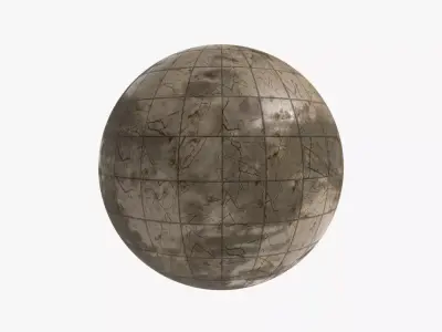 Floor Tile 002 PBR 4K - V2 - Dirty Texture