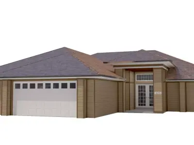 House-015 Low Poly 3D model