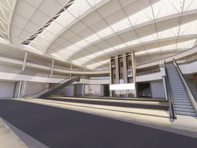 Shopping Mall Section 3D model