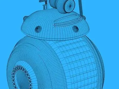 droid with camera 3D model