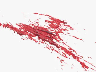 Swirly Blood Splatter vol1 12 3D model