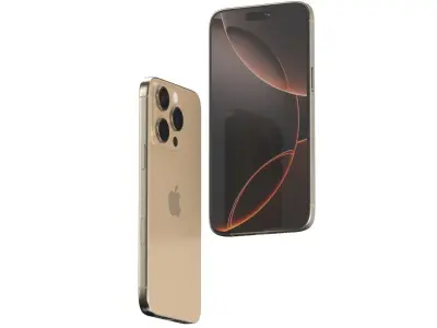 Apple iphone 16 pro desert 3D model
