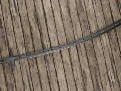 Saber sci fi Low-poly 3D model