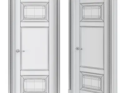 Interior Doors low poly 3d model Low-poly 3D model buy