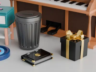 Diverse 3D Models Pack Free low-poly 3D model