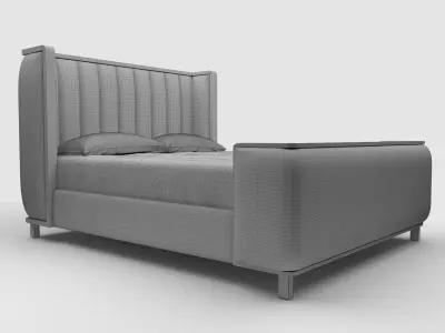 Sonder Living Ripley Bed Queen Size 3D model