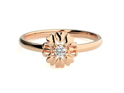 Women ring 3D print model 138