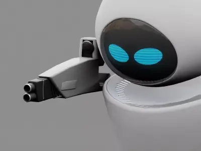 EVE  android rigged - animated 3D model