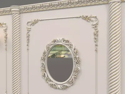 Wall Molding in Classic French style 19 3D model