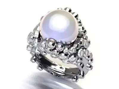 luxuery ring a symbol of elegance and grandeur 3D print model
