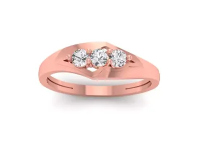 Solitaire Engagement Women Rings Propose Ring 3D print model