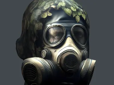 Helmet 3d model military combat Military Low-poly 3D model 5