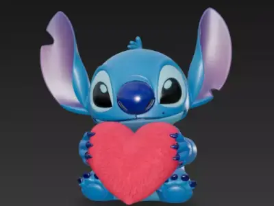 Stitch - Heart 3D print model