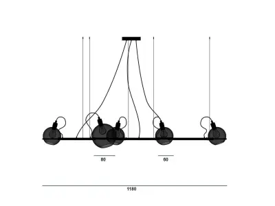 Chandelier Cephus SKU 21868 Free 3D model