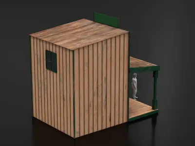 West Wild Home 06 Low-poly 3D model