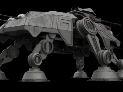 AT-TE Low-poly 3D model purchase