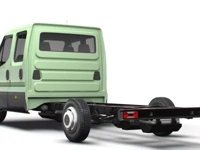 Iveco Daily Double Cab L4 Chassis 2026 3D model