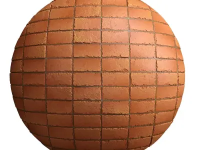 Materials 11- Brick Tiles PBR in 4 Patterns Texture