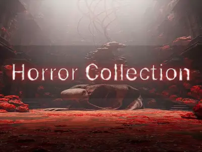 Horror collection Low-poly 3D model