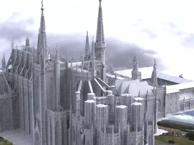Bloodborne inspired Cathedral 1 3D model