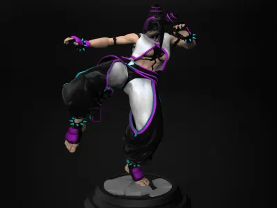 street fighter 6 Juri Han  3D print model