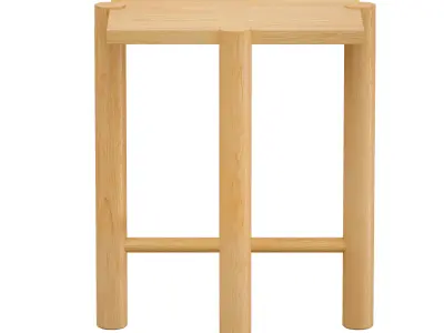 Jo Wood Square End Table Crate and Barrel 3D model