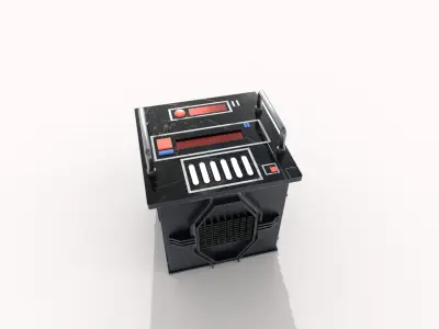 Imperial NS9 Starpath unit Low-poly 3D model
