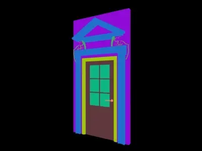 Classic 1 door  3D model