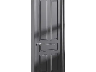 Modern entrance door 80 3D model
