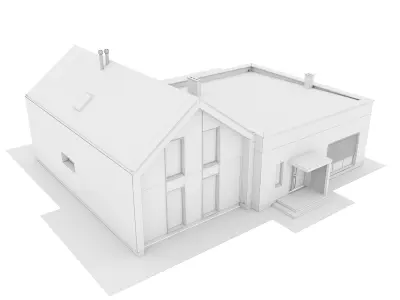 Barn house  3D model