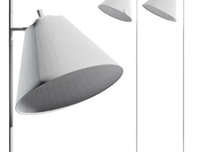 Pottery Barn Madden Metal Floor Lamp 3D model