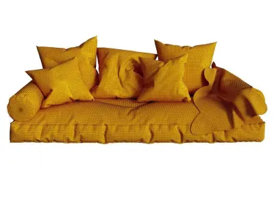 Decorative Soft Corner For The Windowsill 3D model