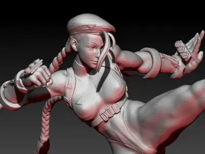 Street Fighter Cammy 3D print model