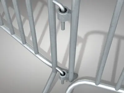 Barrier Temporary Fencing 3D model