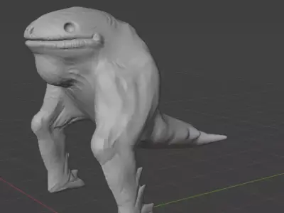 Mutant Frog Monster 3D model