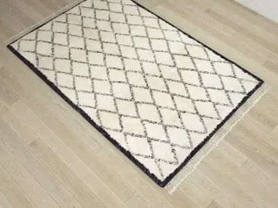 Moroccan Beni Ouarain rug 3D model 3D model