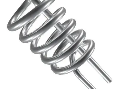 Steel Gyser Heating Coil 3D model