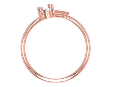 Women Light Weight Band Ring 3D print model 31