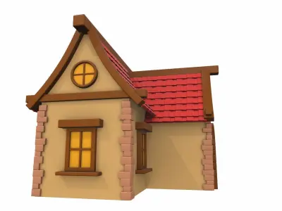 Cartoon house 05 3D model