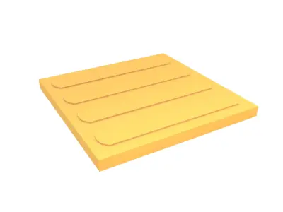 Pedestrian Paving Bricks v1 001 Low-poly 3D model